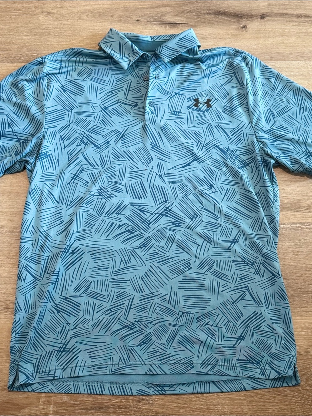 Under Armour The Playoff Polo Men’s Blue Patterned Polo Shirt